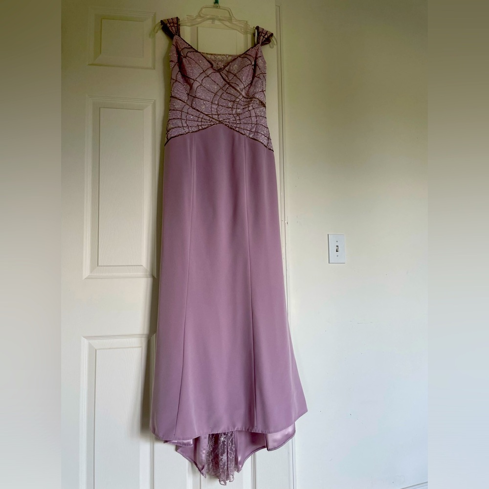 Lavender evening gown